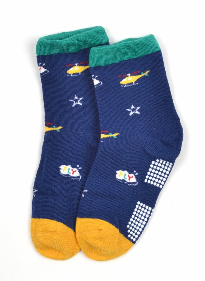 FOOTPRINTS FOOTPRINT 3 Pairs Infant Kids Unisex Multi-Colored Ankle-Length Assorted Antiskid Cotton Socks - Image 2